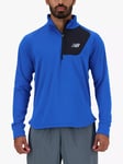 New Balance Heat Grid Half Zip Top, Blue Oasis