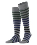 Burlington Men's Blackpool M KH Cotton Long Patterned 1 Pair Knee-High Socks, Grey (Marengo 3391) new - eco-friendly, 6.5-11