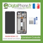 ECRAN ORIGINE RECONDITIONNE XIAOMI REDMI 12C AVEC CHASSIS + OUTILS -TVA-