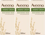 Aveeno Moisturising Cream 300ml - 3 PACKS