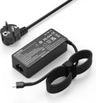 65 W Type C 65W Usb C Chargeur Pour Lenovo Thinkpad T480 T480S T490 T490S T495 T495S