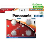 4 x Panasonic CR2016 3V Lithium Coin Cell Battery 2016