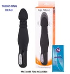 Thrusting Vibrating Dildo 6 Inch Anal Vagina Sex Toy Vibe Waterproof Silicone