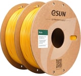 PLA+ Filament 1.75mm,Renforcé Ténacité Imprimante 3D Filament PLA Plus,Précision Dimensionnelle+/-0.03mm,1KG par Bobine,2 Bobines pour Imprimante 3D,Jaune et Jaune