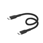 Belkin USB-C til USB-C 60W Kabel i Vevd Stoff 0.15m - Svart