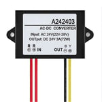 AC 24V till DC 24V 1/2/3A Mini Vattentät Strömförsörjningsomvandlare Adaptermodul Qinhai db