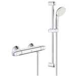 Pack de mitigeur thermostatique douche 1/2 GROHTHERM 1000 + ensemble de douche TEMPESTA 100 - GROHE - 34825001