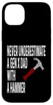 Coque pour iPhone 14 Plus Never Underestimate A Gen X Dad With A Hammer Humour Funny