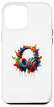 iPhone 12 Pro Max Splash Art Headphones Music Singing Singer Song Case