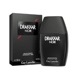 Drakkar Noir de Guy Laroche - Eau de Toilette Sensuel & Intrépide - Boisé et Aromatique, Notes de Mousse de Chêne, Patchouli et Sapin Baumier - Parfum pour Homme - 100 ml