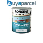 Ronseal 37564 Chalky Furniture Paint Dove Grey 750ml RSLCFPDG750