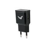 Wonder Full Power - Chargeur Secteur pour Smartphone et Tablette - 5W - 1 Port USB-A - Noir - Prise EU