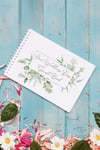 Watercolour Eucalyptus A5 Wedding Guest Book