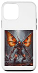 Coque pour iPhone 12 mini monstre en colère moitié hommes demi-papillon de nuit scène horreur effrayant cool