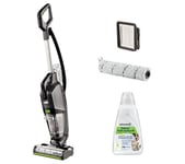 BISSELL CrossWave HydroSteam Pet 3517E Upright Wet & Dry Vacuum Cleaner - Black & Silver, Black,Silver/Grey