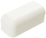 Habengut Embout version droite pour plinthe 50 mm en PVC, couleur : Blanc | Contenu : 1 pièce - pour une finition propre