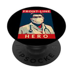 Frontline Heroes: Honorer nos courageux professionnels de la santé PopSockets PopGrip Interchangeable