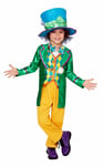 Child Disney MAD HATTER Boys Alice Wonderland Costume World Book Day Tea Party