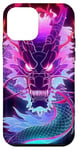 Coque pour iPhone 12 mini Cyber Dragon fluo