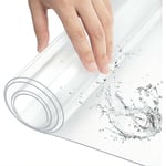 Nappe Transparente Imperméable, Film de Protection pour Table en pvc, Épaisseur 1mm, 100x200cm - Woltu