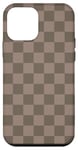 Coque pour iPhone 12 mini Beige, motif damier, carreaux