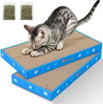 Petslucent Cat Scratching Board, Corrugate Cat Scratcher for Indoor Cats with 2