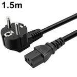 Strömkabel Euro-kontaktkabel 3-stifts IEC-kabel för PC, bildskärm, skrivare, PS3 / PS4 Pro, skanner, TV