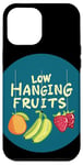 Coque pour iPhone 12 Pro Max Simple et doux : costume de fruits suspendus bas