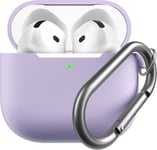 Keybudz Elevate Keychain - Silikonowe Etui Ochronne Do Airpods 4 Gen. (Lavender)