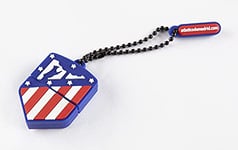 Atlético de Madrid - Clé USB 32 Go - Motifs et Couleurs du Club - Inclut Une Petit Chaîne - Finition Gomme et Légère - Produit Officiel de l'Équipe