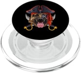 Costume de pirate de berger allemand Jolly Roger PopSockets PopGrip pour MagSafe