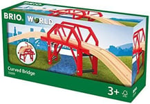 BRIO World Curved Bridge for Kids Age 3 Years and Up, Compatible with all BRIO
