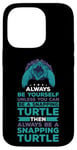 Coque pour iPhone 14 Pro Turtle Snapping What Can I Say Aligator Tortue cassante