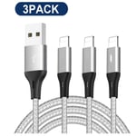 Mfi Certified Phone Charger Cable, Phone Cables 5Pack 1M 2M 3M To Usb Syncing Data And Nylon Braided Cord For Iphone 11/Xs/Max/Xr/X/8/8Plus/7/7Plus