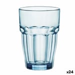 Glas - Bormioli Rocco - Rock Bar - 370 ml - Blå - 24 Enheter