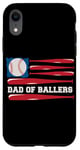 iPhone XR Dad of Ballers American Flag Funny Baseball Papa Fathers Day Case