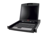 Apc Lcd Console - Kvm-Konsol - 17" - Kan Monteras I Rack - 1280 X 1024 @ 75 Hz - Svart - 1U - För P/N: Ar3103, Ar3103sp, Ar3106sp, Srt1000rmxli, Srt1000rmxli-Nc, Srt5krmxlw-Tw