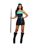 Dreamgirl A10343 Wild at Heart Costume, Black, X-Large