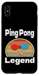 Coque pour iPhone XS Max Funny Ping Pong Legend Lover Game Winner Retro Humour