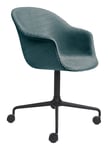 Bat Meeting Chair Fully Upholstered 4-star Base W. Castors - Pg C