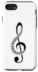 Coque pour iPhone SE (2020) / 7 / 8 Clé de sol Musicien Notes de musique Pianiste Piano Professeur Cadeau