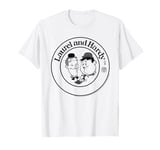 Laurel & Hardy Cartoon Comic Sketch Logo T-Shirt