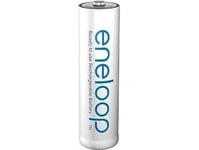 Panasonic Eneloop, Laddningsbart Batteri, Aa, 1 Styck, 1900 Mah, Vit, Cylinder