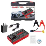 Démarrage de voiture Portable 49800mAh, Banque d'Alimentation, Booster portable de démarrage d'urgence pour voiture à essence de 6.0 l ou voitures