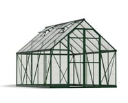 Serre de jardin en polycarbonate Balance vert 2,44 x 3,67 m Canopia by Palram