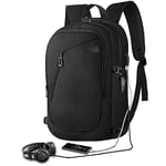 Sac à Dos Ordinateur 17,3 pouces, Dobaly Sac a Dos PC Portable Antivol, Sac a Dos Homme d Affaire Travail Scolaire Voyage étanche avec USB Charging Port