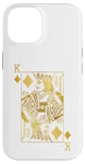 Coque pour iPhone 14 Lucky Poker Cards Knight King of Diamonds Game Casino