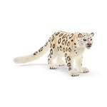 SCHLEICH 14838 Snow Leopard Wild Life Toy Figurine for children aged 3-8 Years, Grey