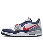 Nike Homme AIR Jordan Legacy 312 Low Sneaker, White Varsity Red Midnight Navy, 42.5 EU