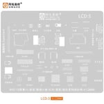 Pochoir De Remballage Bga,Pour Iphone 6 6s/7 8 X Xs/Max/Xr 11 11pro/Max 12/13 12/13pro Max Cpu Puce Nand Ic Maille En Acier - Type Lcd 3